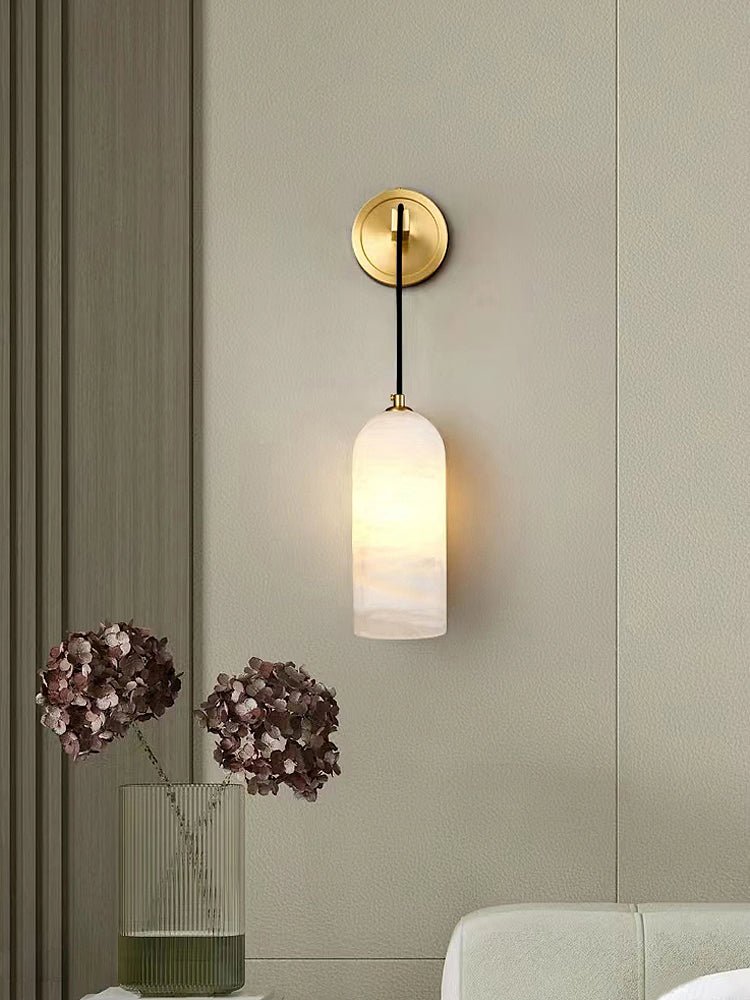 Nella Alabaster Glow Wall Light