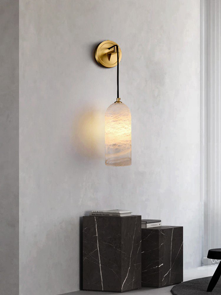 Nella Alabaster Glow Wall Light