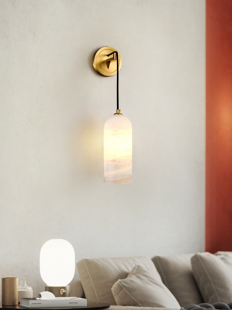 Nella Alabaster Glow Wall Light