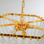 Cyrilla Curved Glass Chandelier