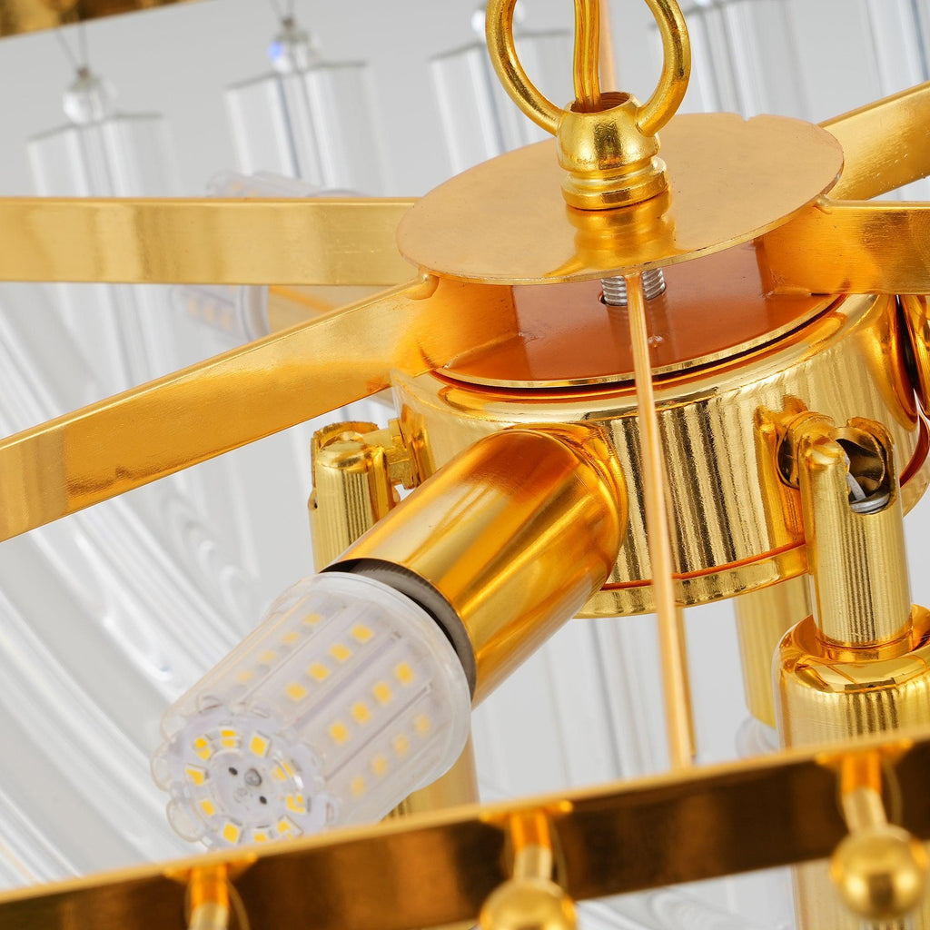 Cyrilla Curved Glass Chandelier
