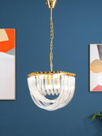 Cyrilla Curved Glass Chandelier