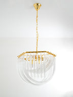 Cyrilla Curved Glass Chandelier