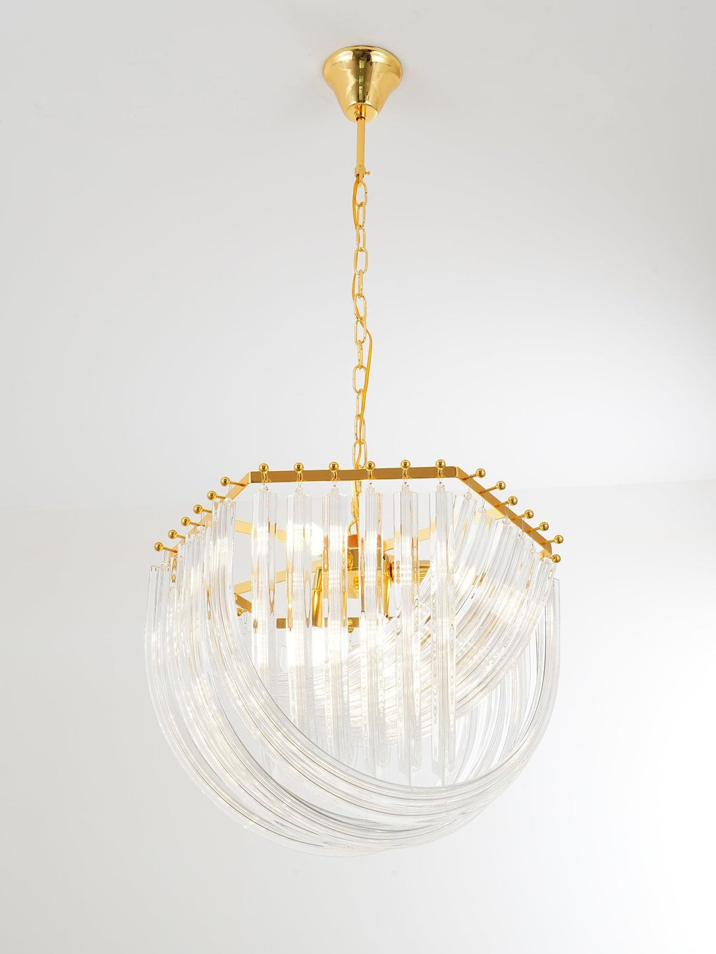 Cyrilla Curved Glass Chandelier