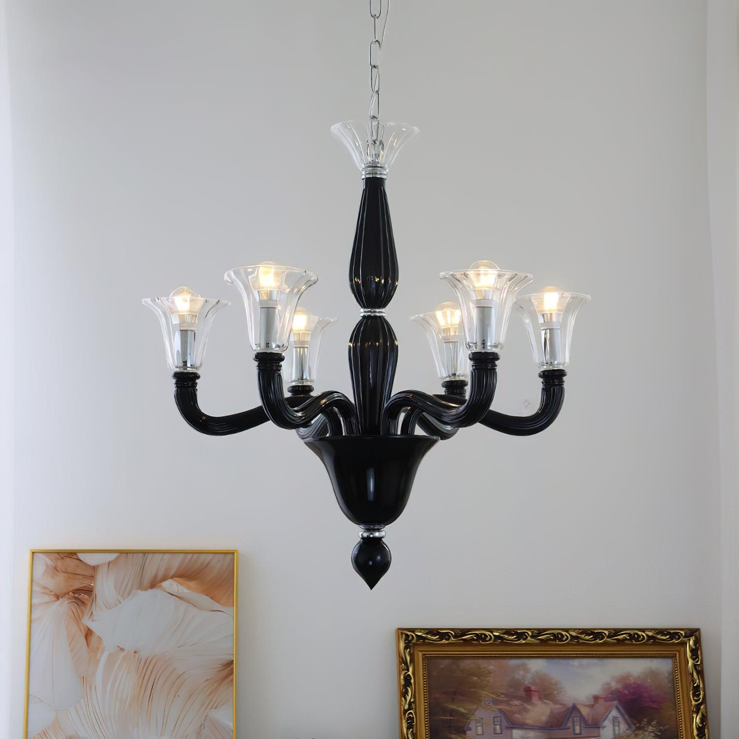 Ebony Elegance Chandelier