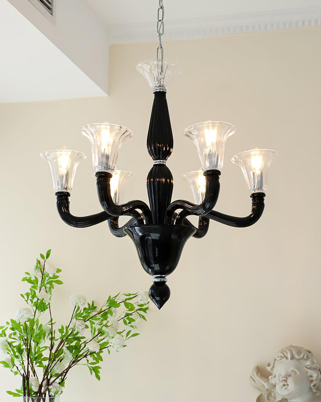 Ebony Elegance Chandelier