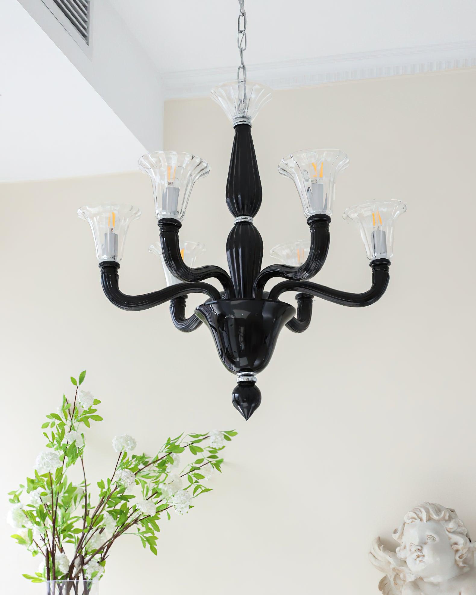 Ebony Elegance Chandelier