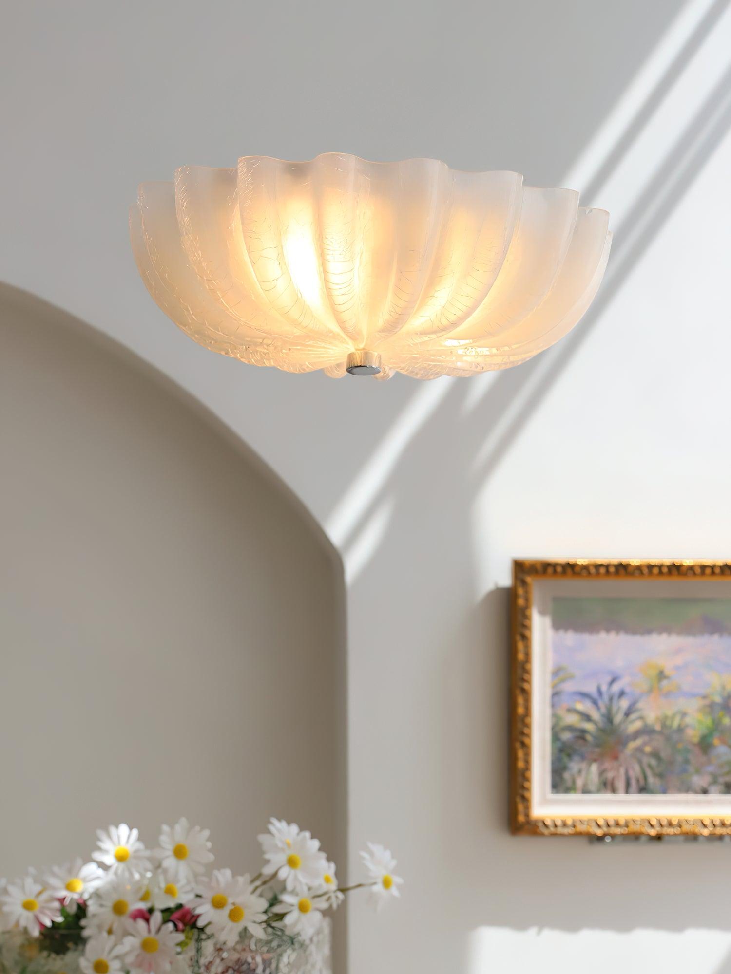 Luna Shell Glow Ceiling Lamp