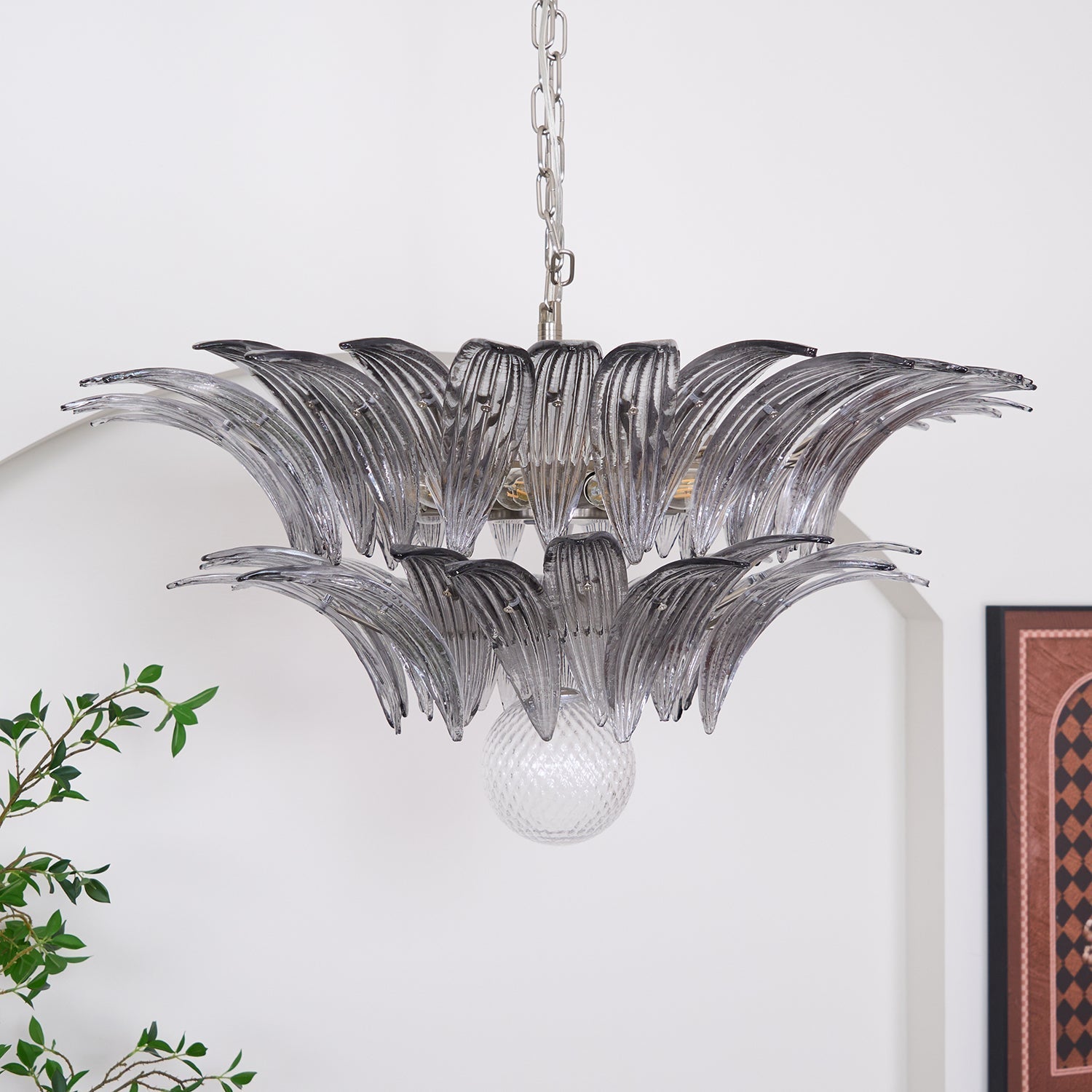 Murano Leaf Chandelier