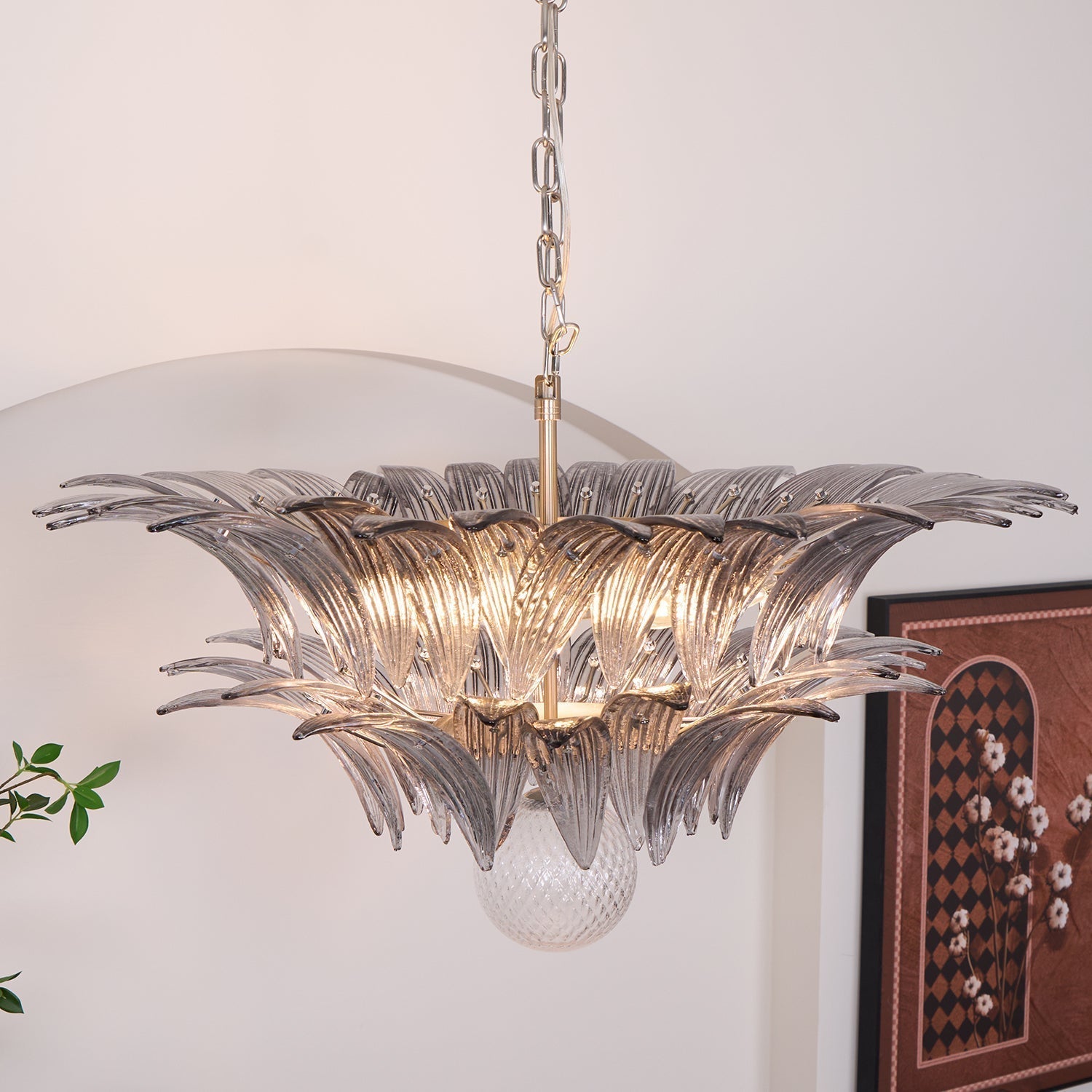 Murano Leaf Chandelier