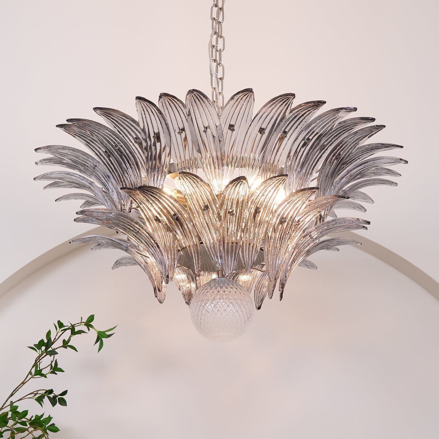 Murano Leaf Chandelier