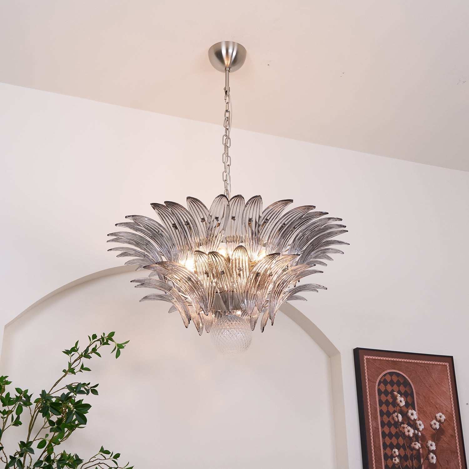 Murano Leaf Chandelier