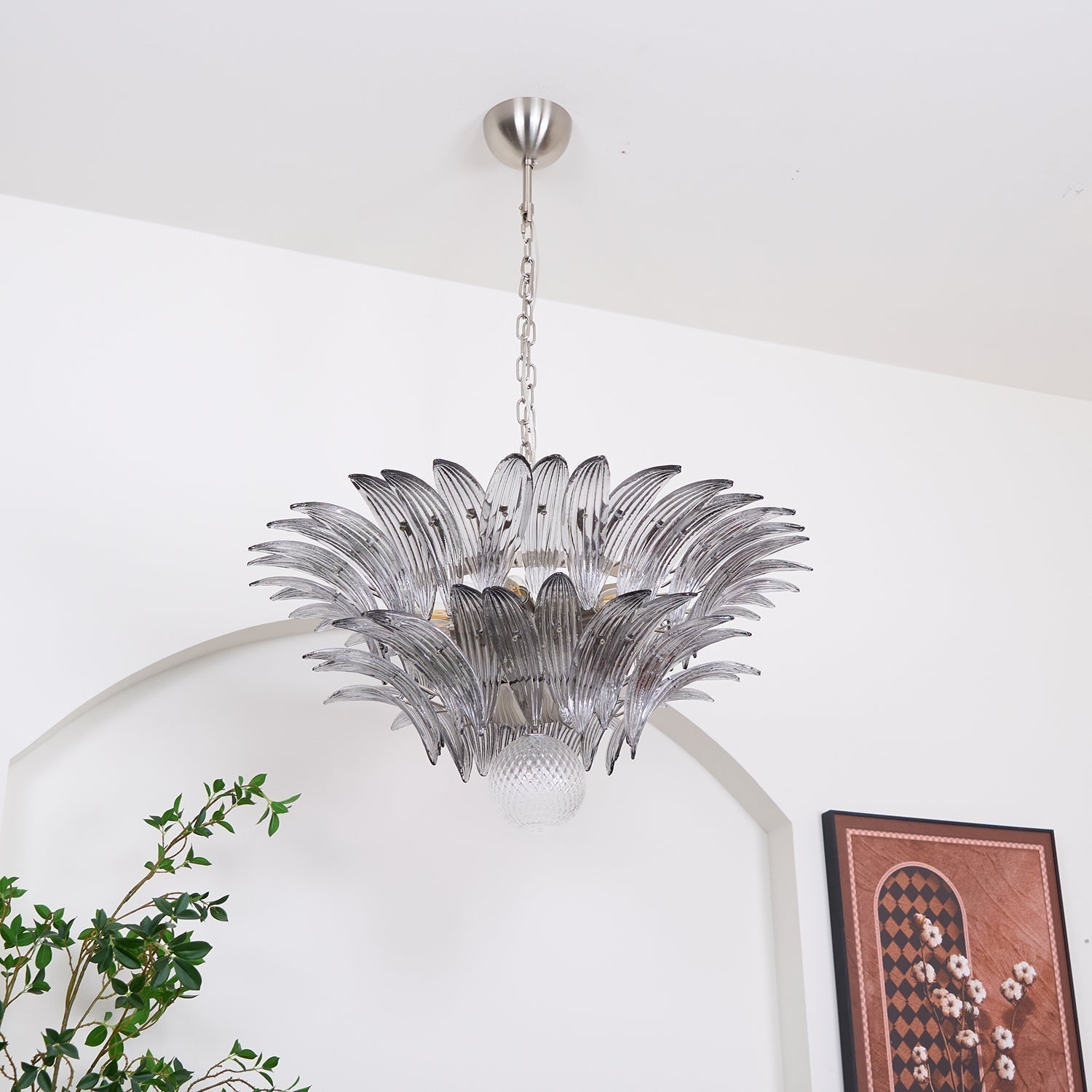 Murano Leaf Chandelier