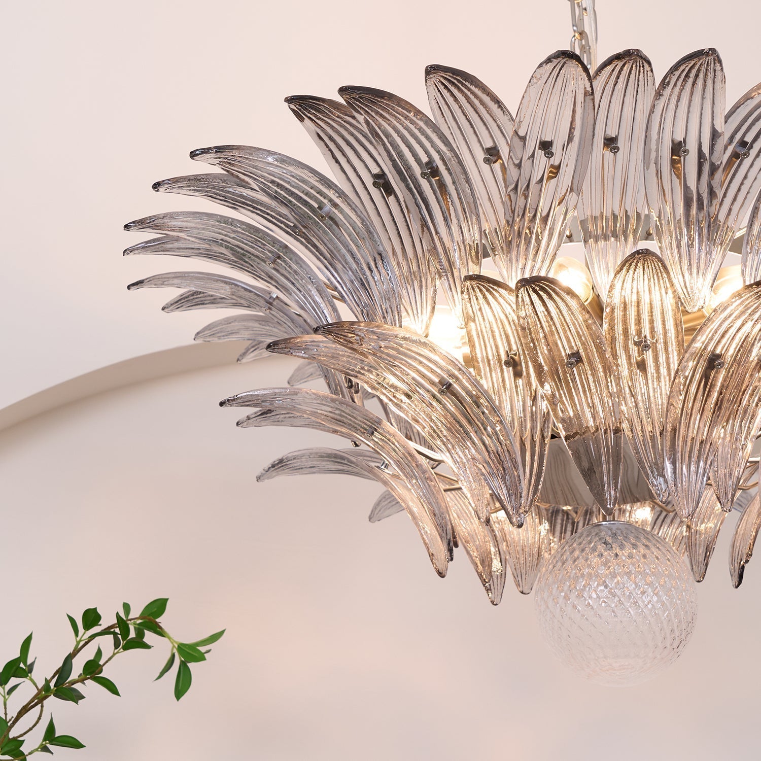 Murano Leaf Chandelier