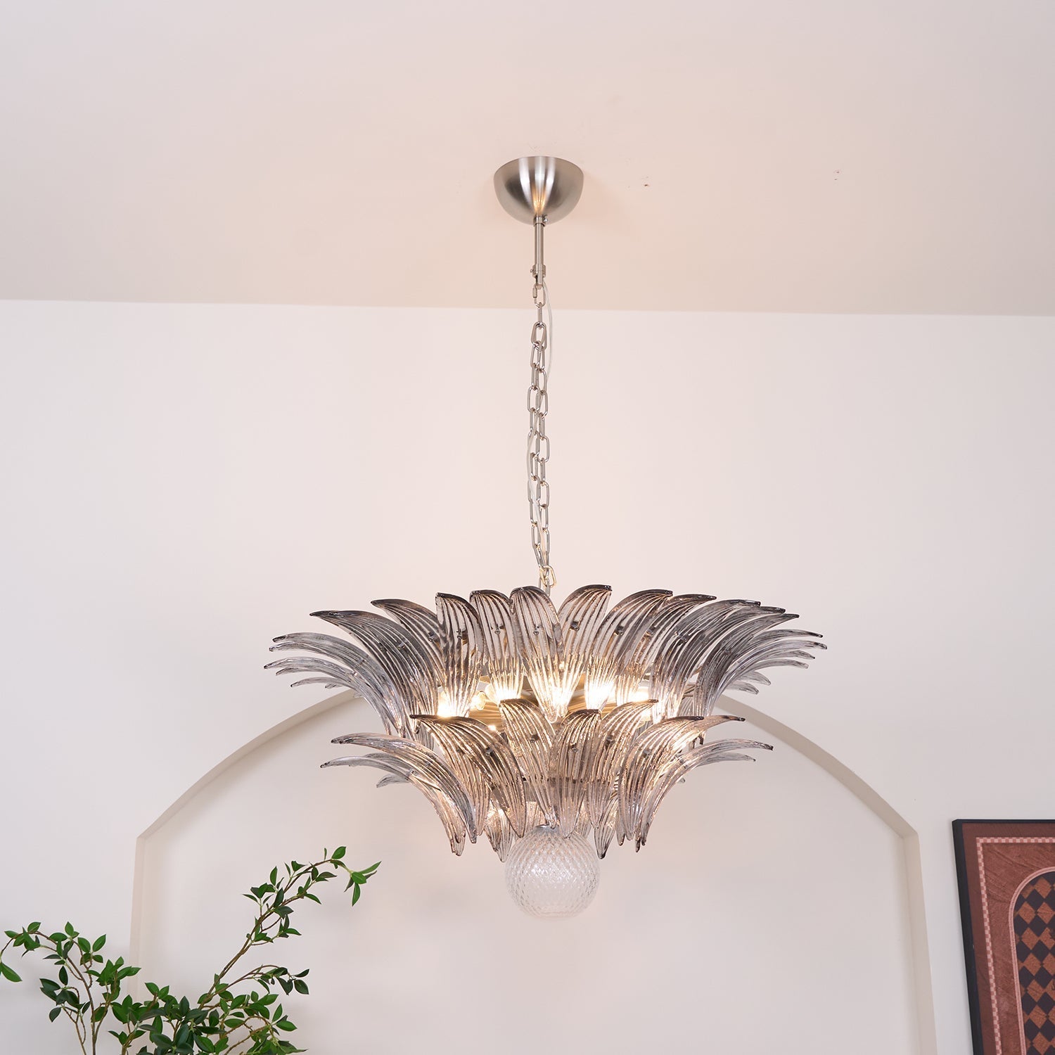 Murano Leaf Chandelier