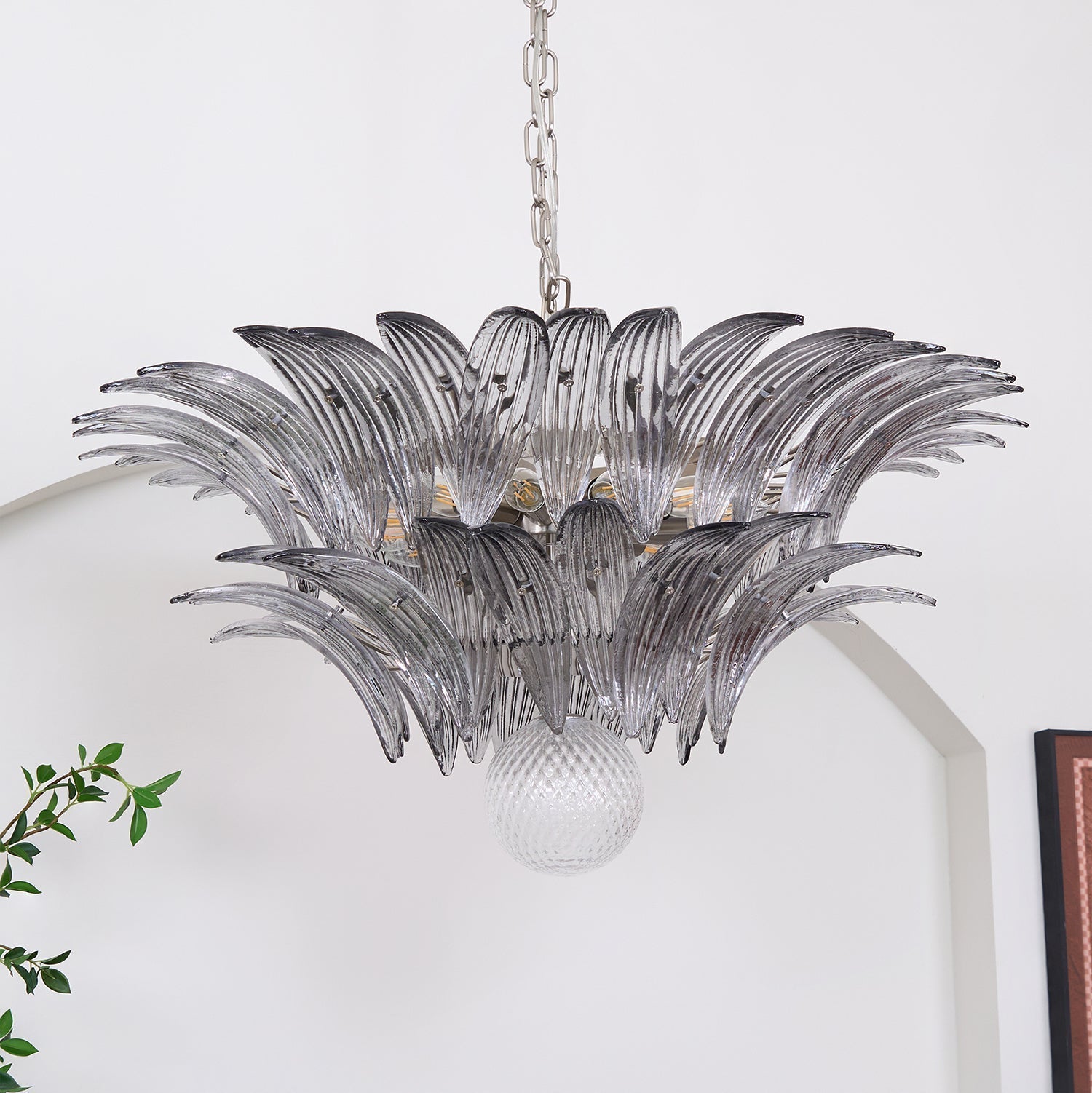 Murano Leaf Chandelier