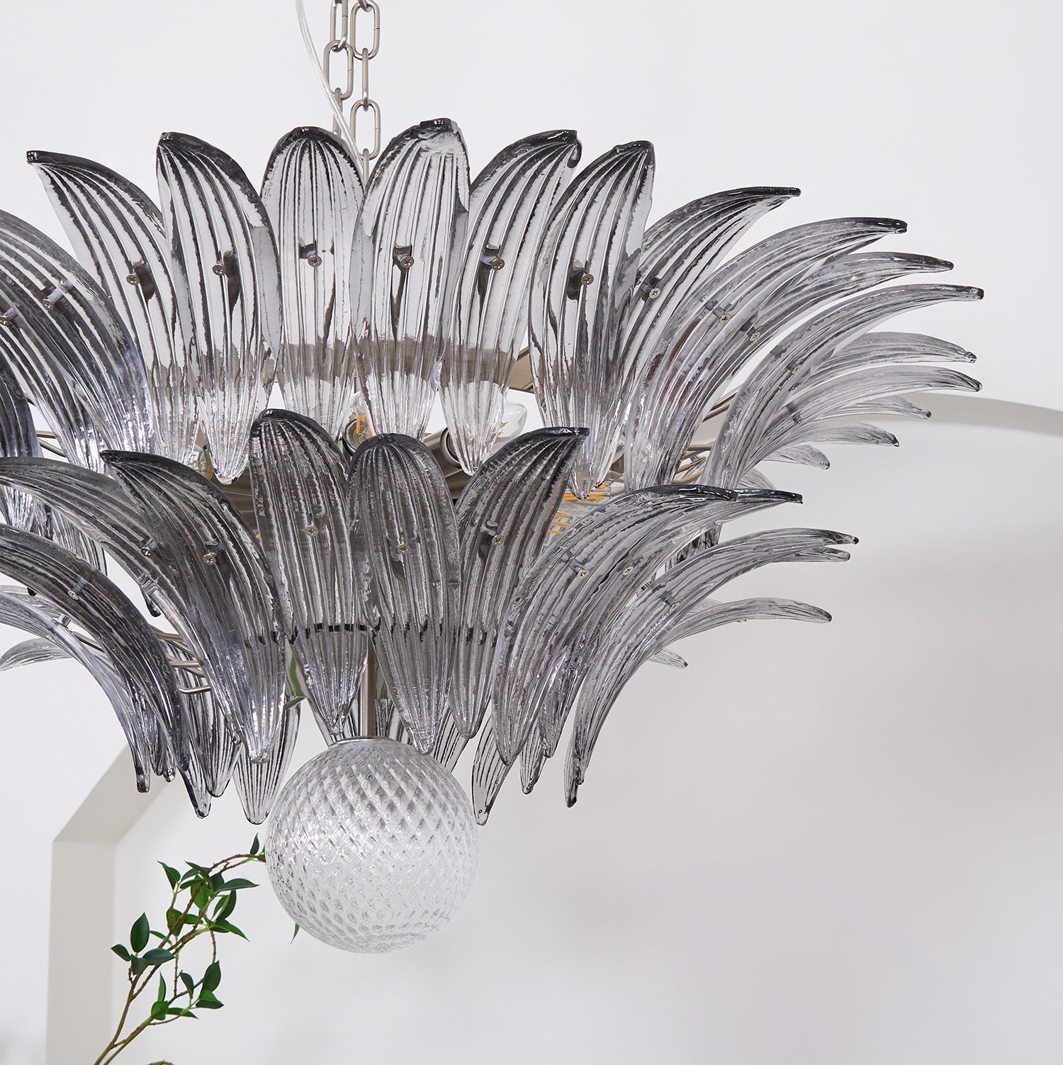Murano Leaf Chandelier