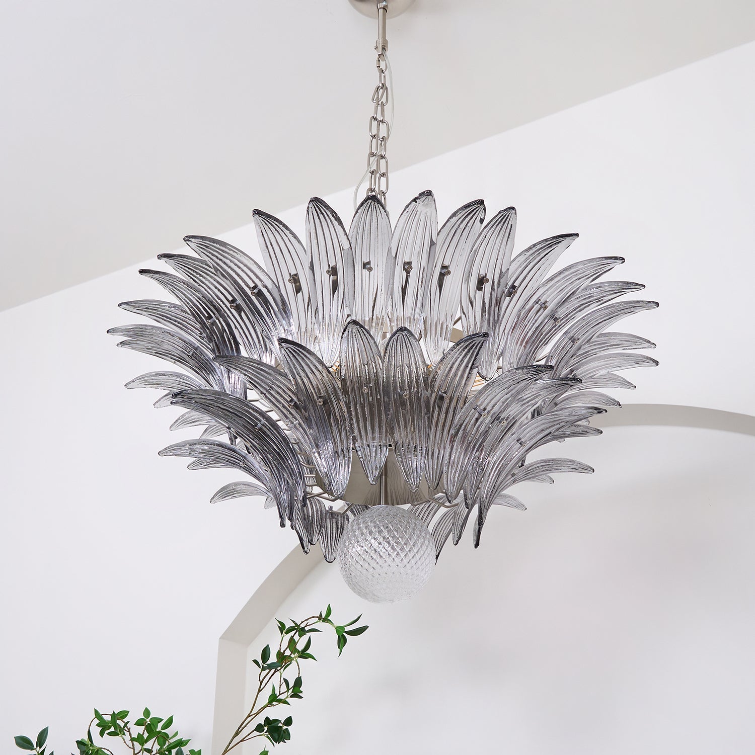 Murano Leaf Chandelier