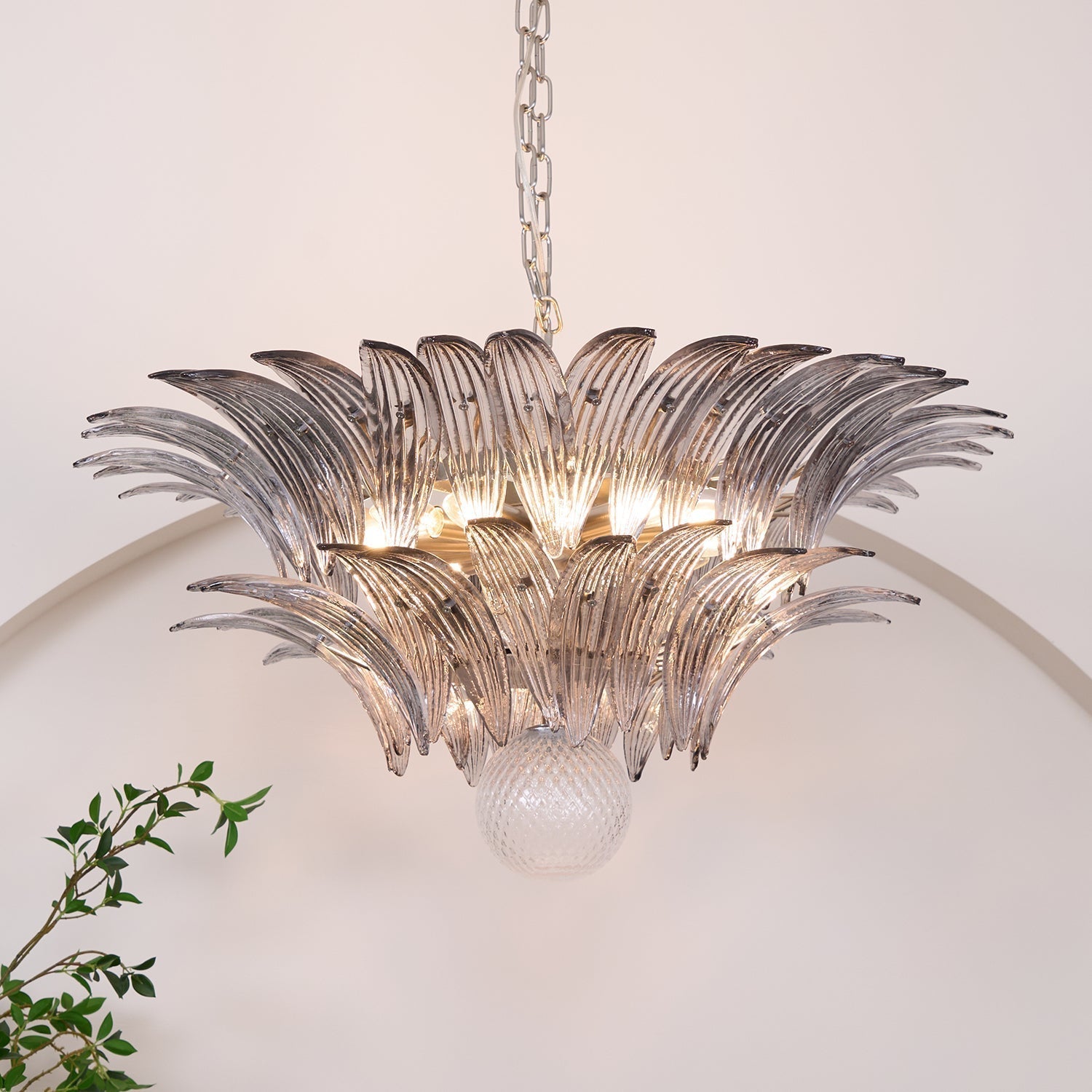 Murano Leaf Chandelier