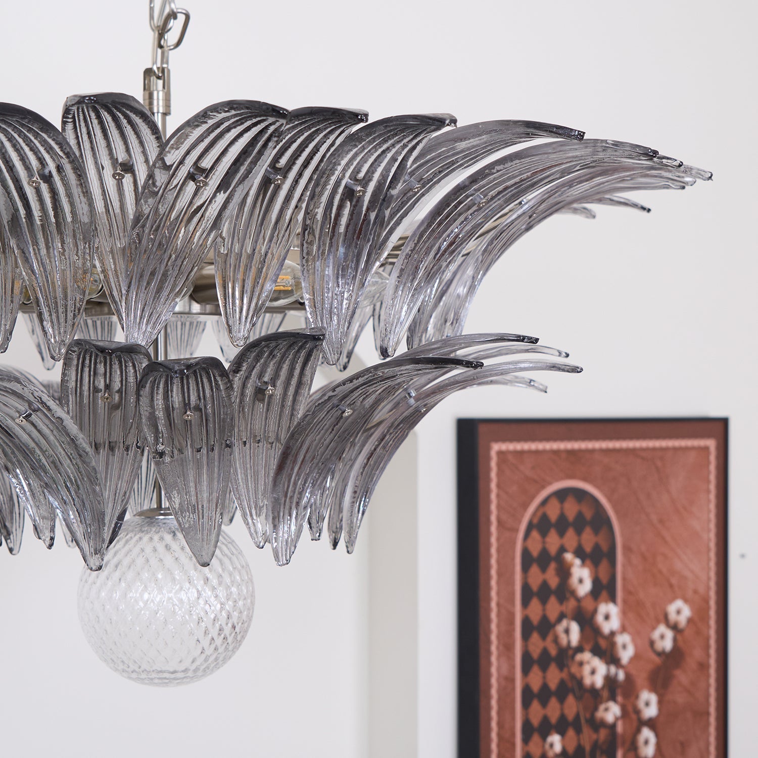 Murano Leaf Chandelier
