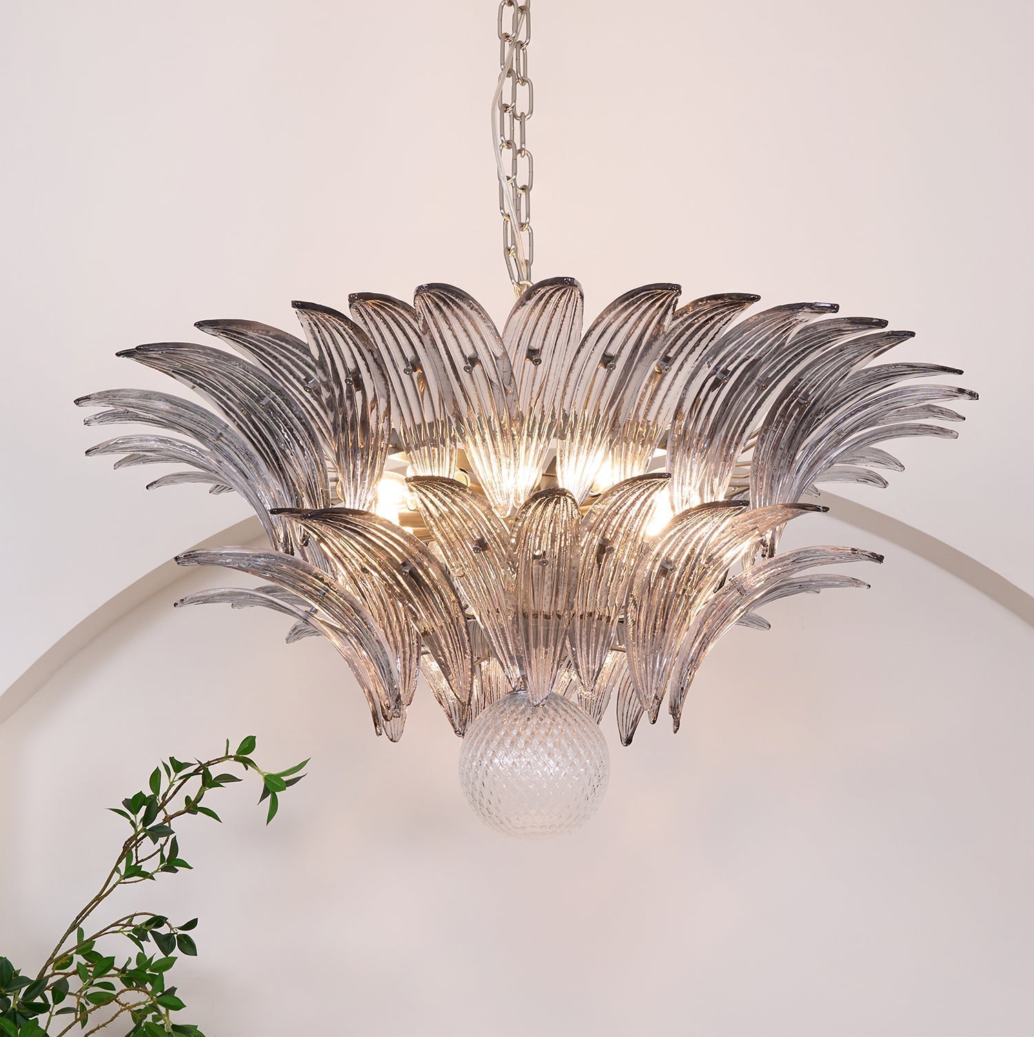 Murano Leaf Chandelier