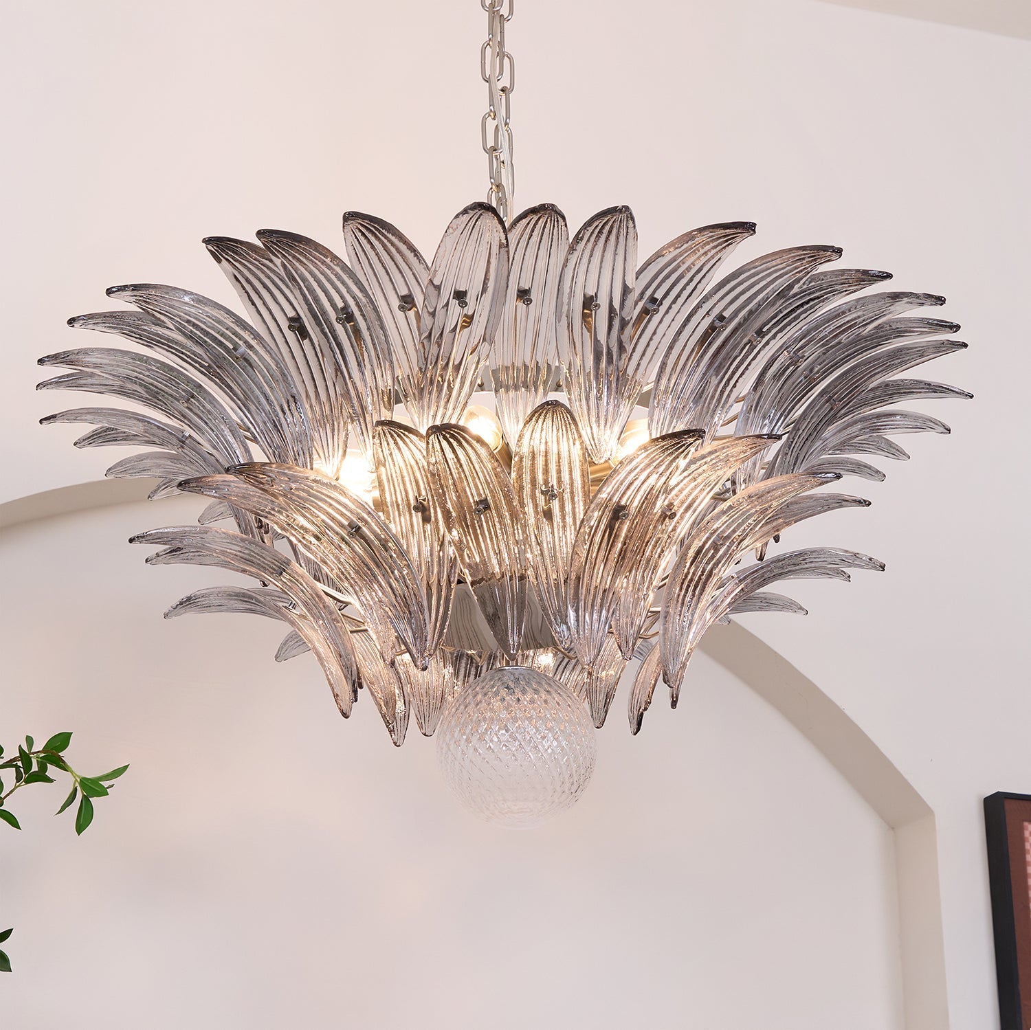 Murano Leaf Chandelier