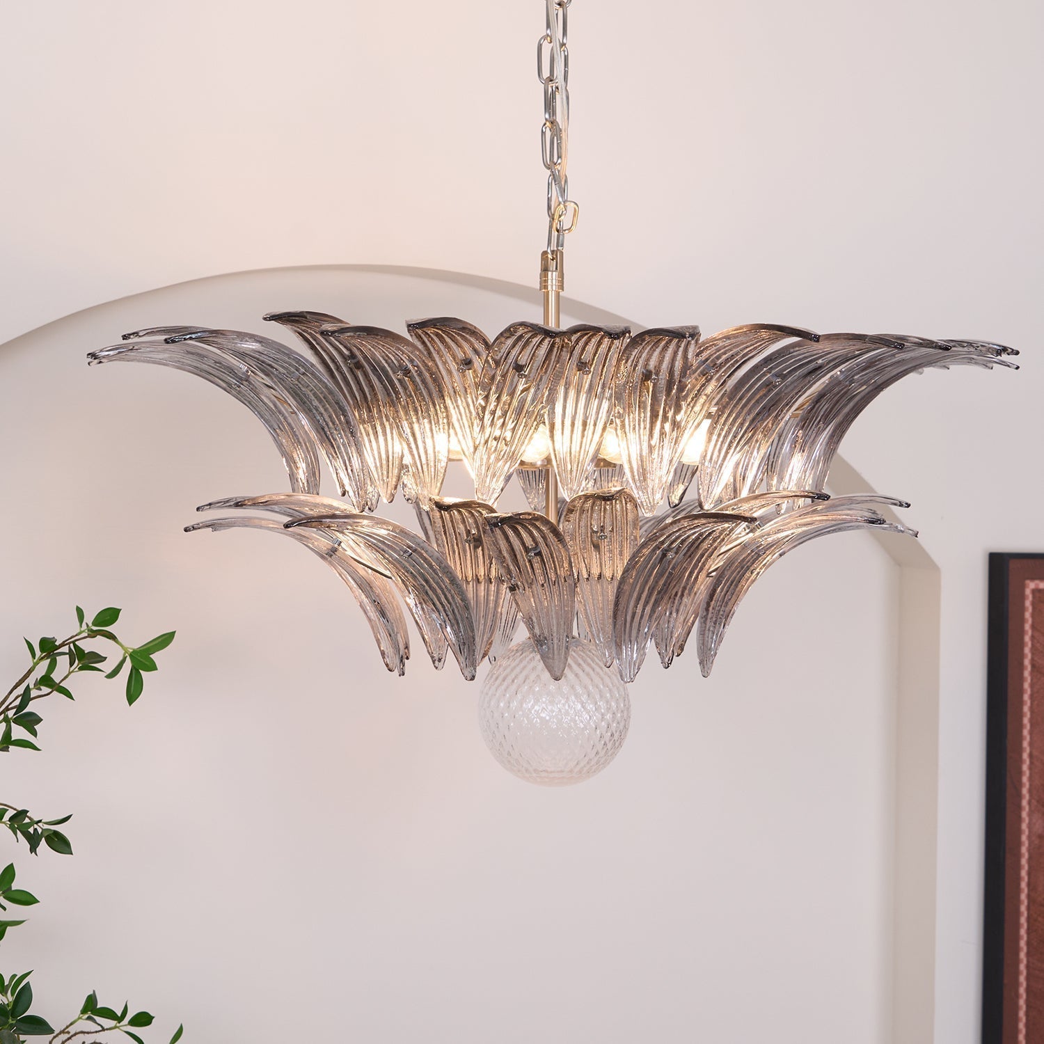 Murano Leaf Chandelier