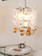 Lunaris Geometric Murano Chandelier