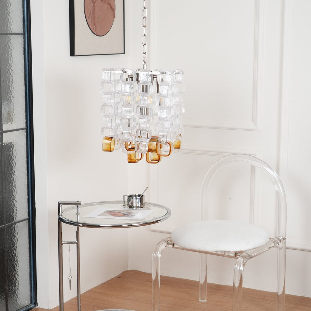 Lunaris Geometric Murano Chandelier