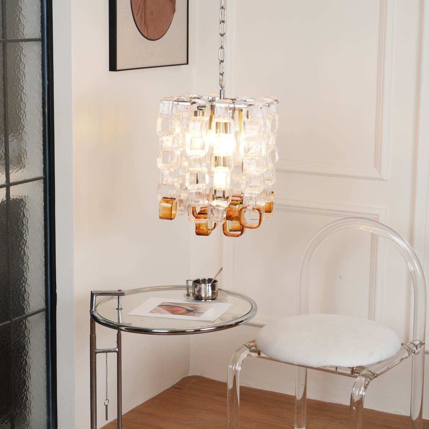 Lunaris Geometric Murano Chandelier