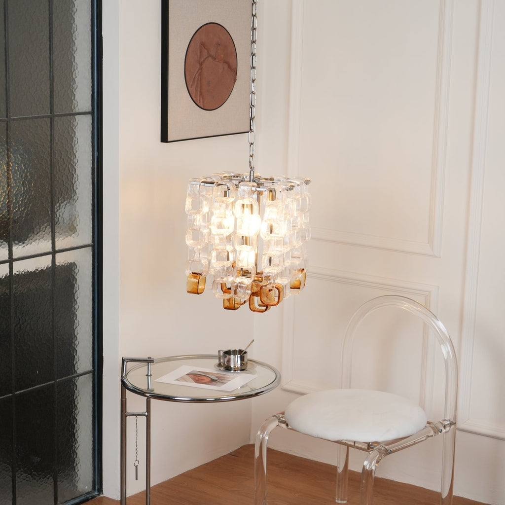 Lunaris Geometric Murano Chandelier