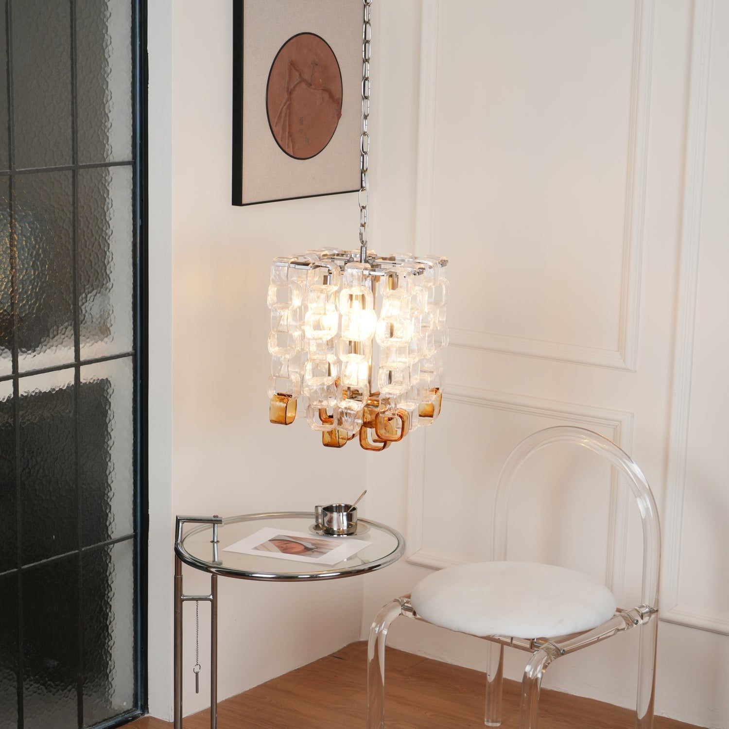 Lunaris Geometric Murano Chandelier