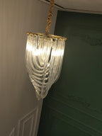 Cyrilla Curved Glass Chandelier