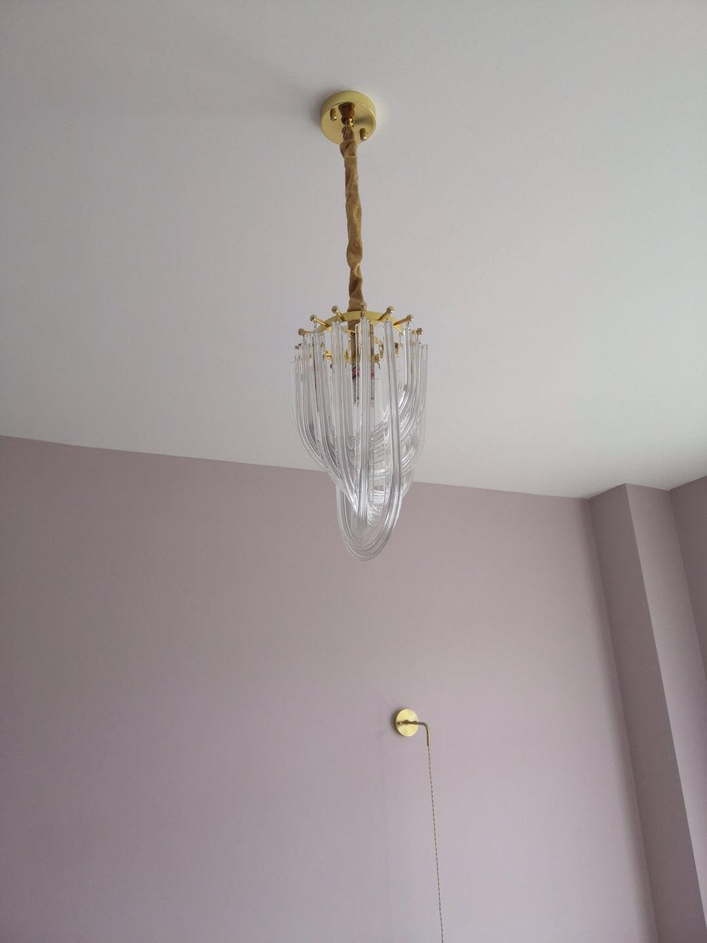 Cyrilla Curved Glass Chandelier