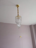 Cyrilla Curved Glass Chandelier