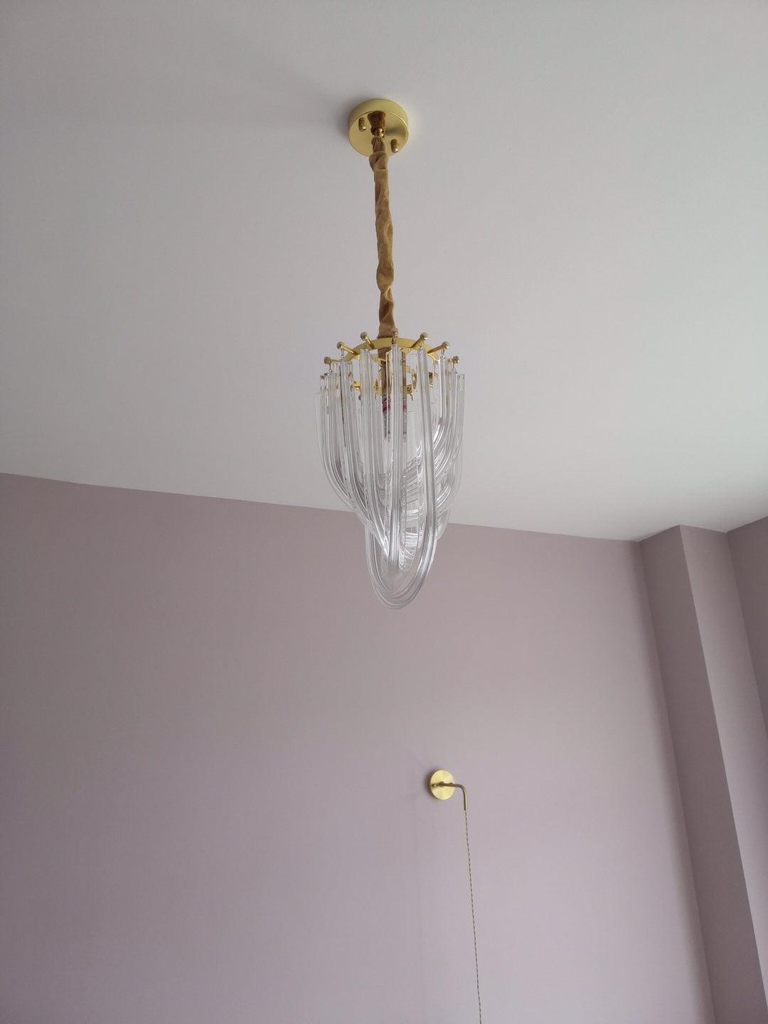 Cyrilla Curved Glass Chandelier
