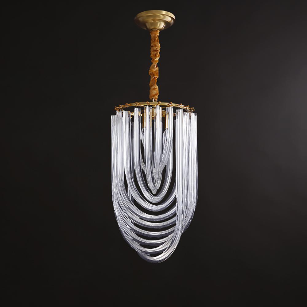 Cyrilla Curved Glass Chandelier