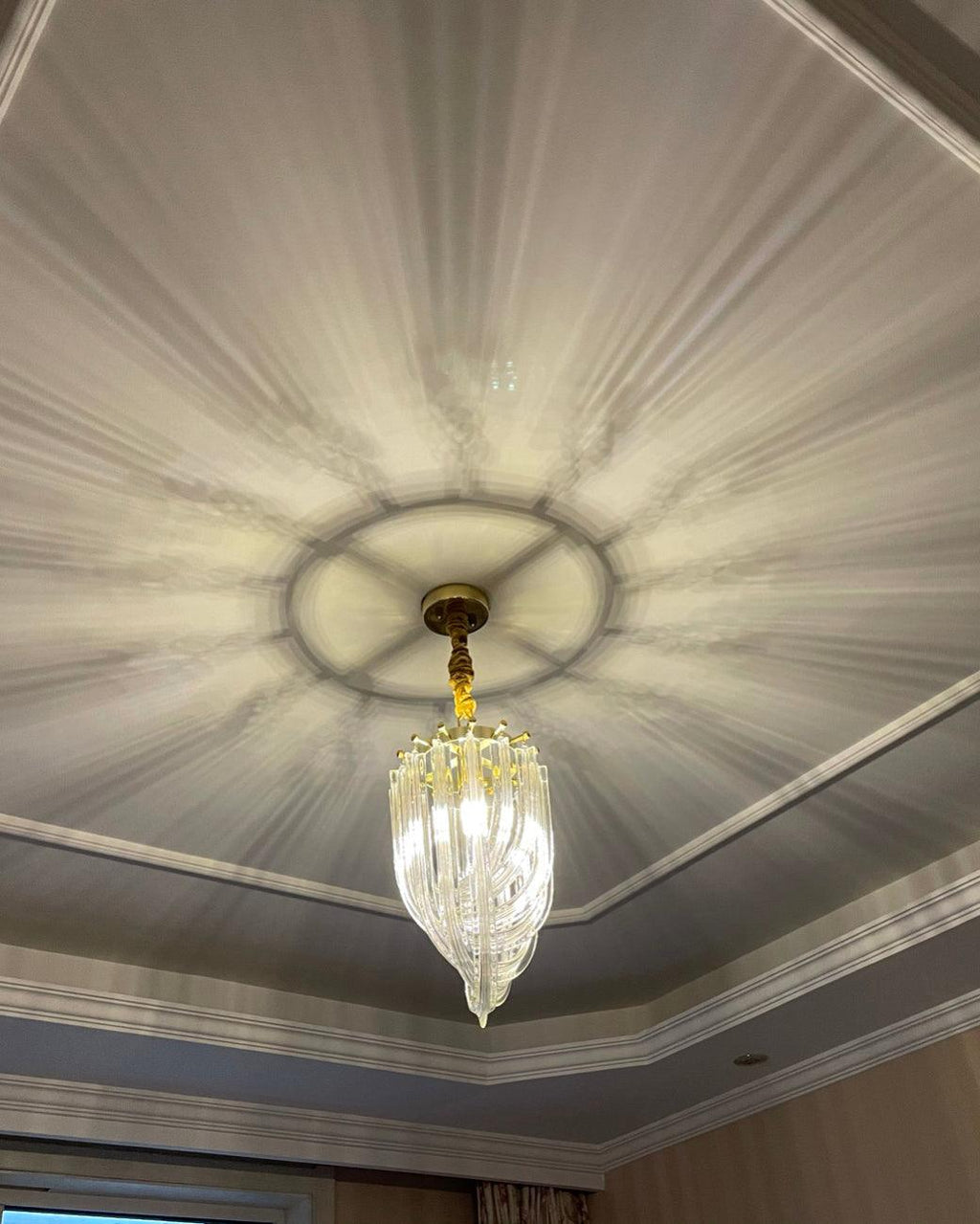 Cyrilla Curved Glass Chandelier