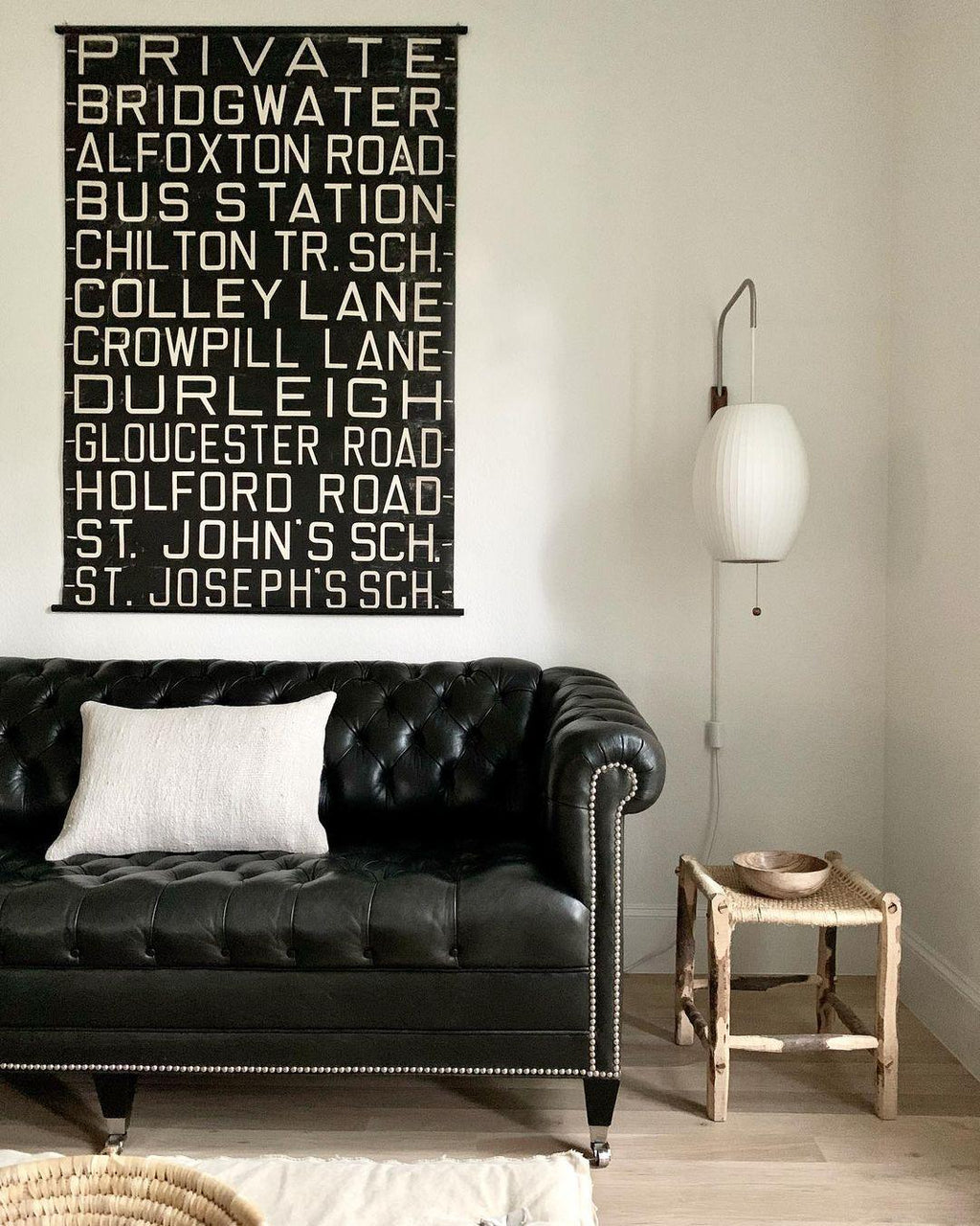 Mid-Century Lantern Wall Light
