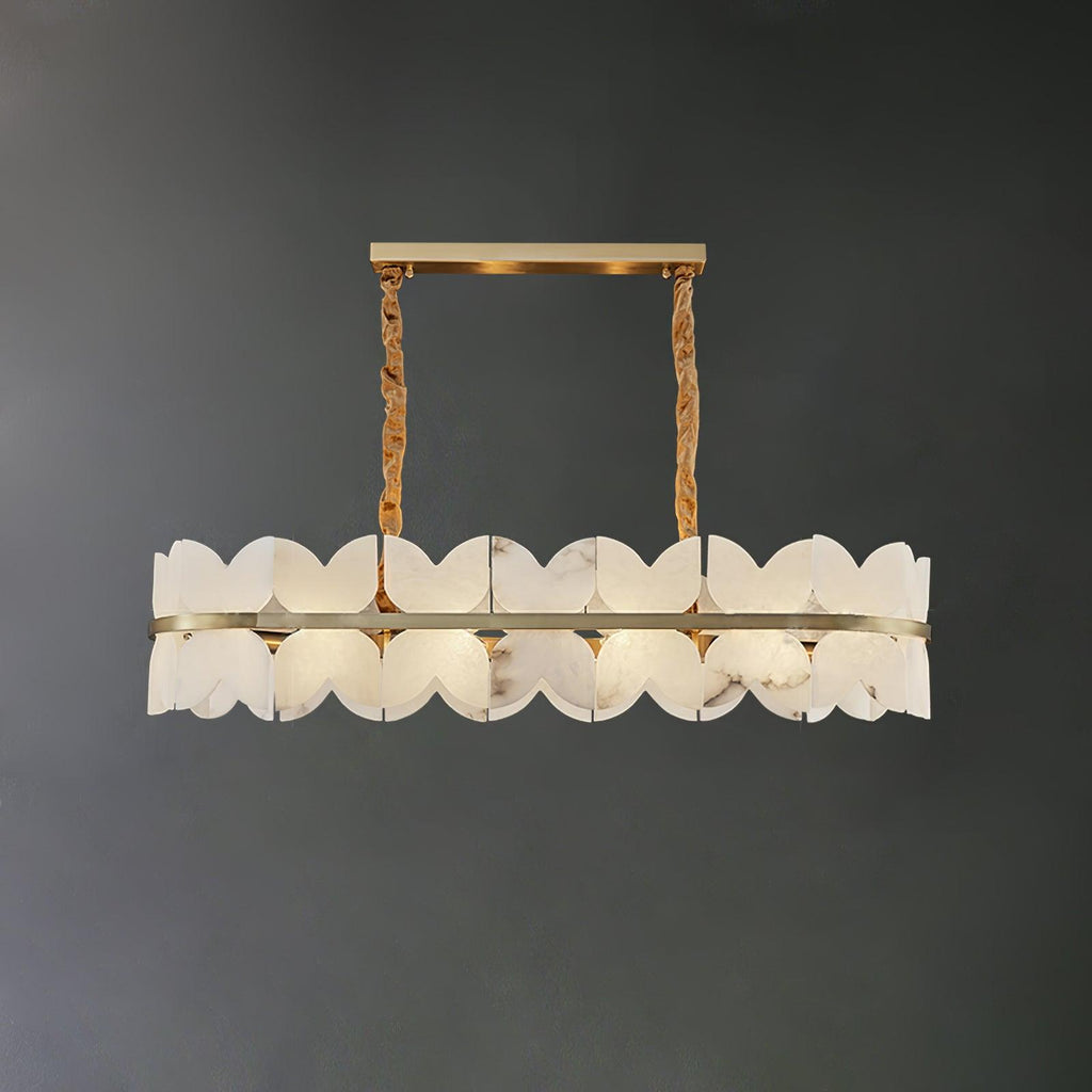 Elara Vintage Alabaster Chandelier