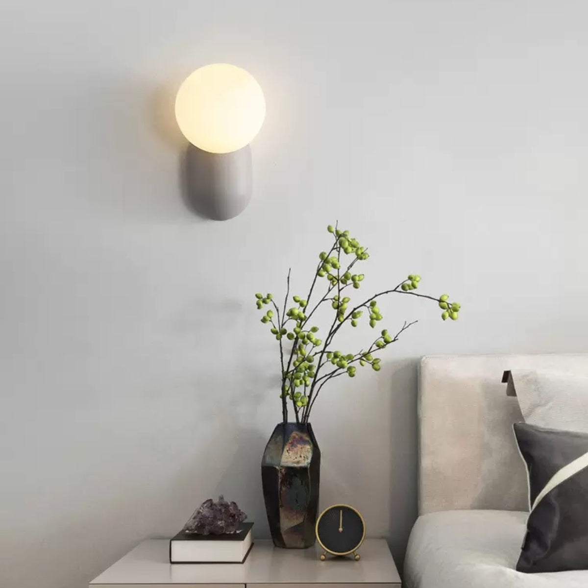 Liora Resin & Glass Wall Lamp