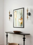 Travertine Sculpture Wall Light