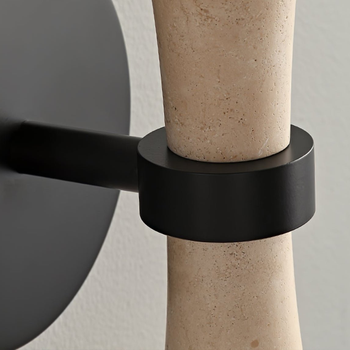 Travertine Sculpture Wall Light