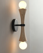 Travertine Sculpture Wall Light