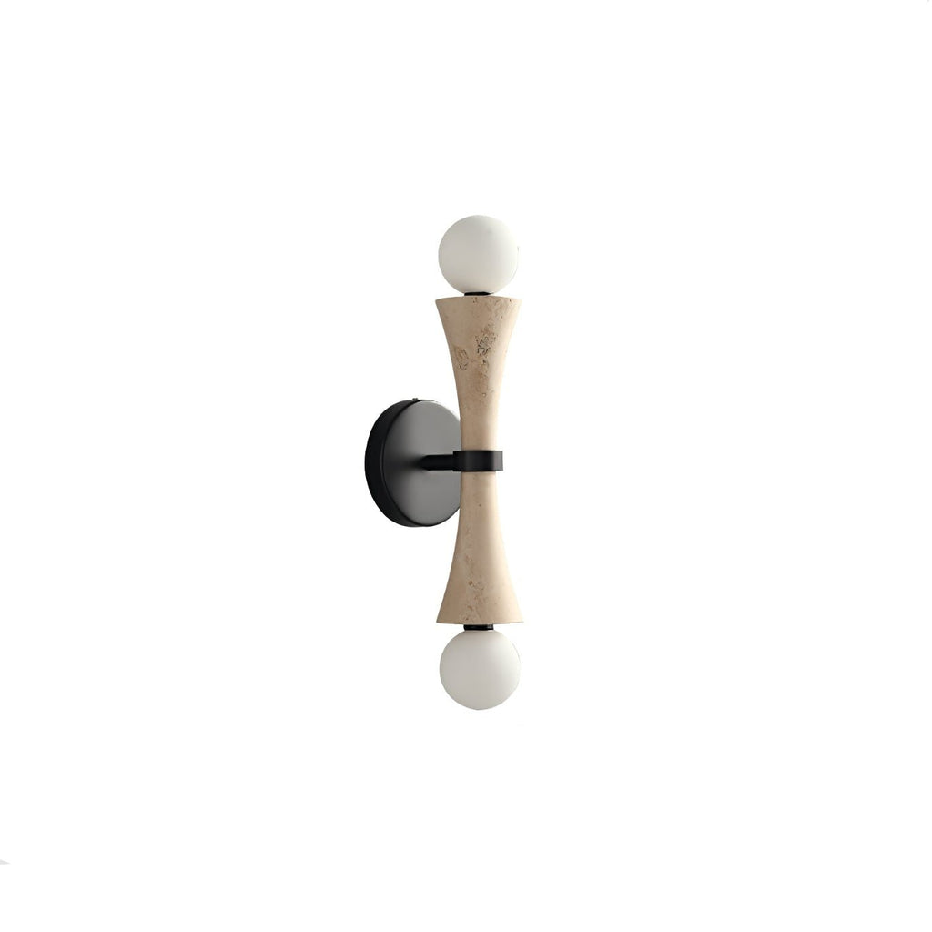 Travertine Sculpture Wall Light