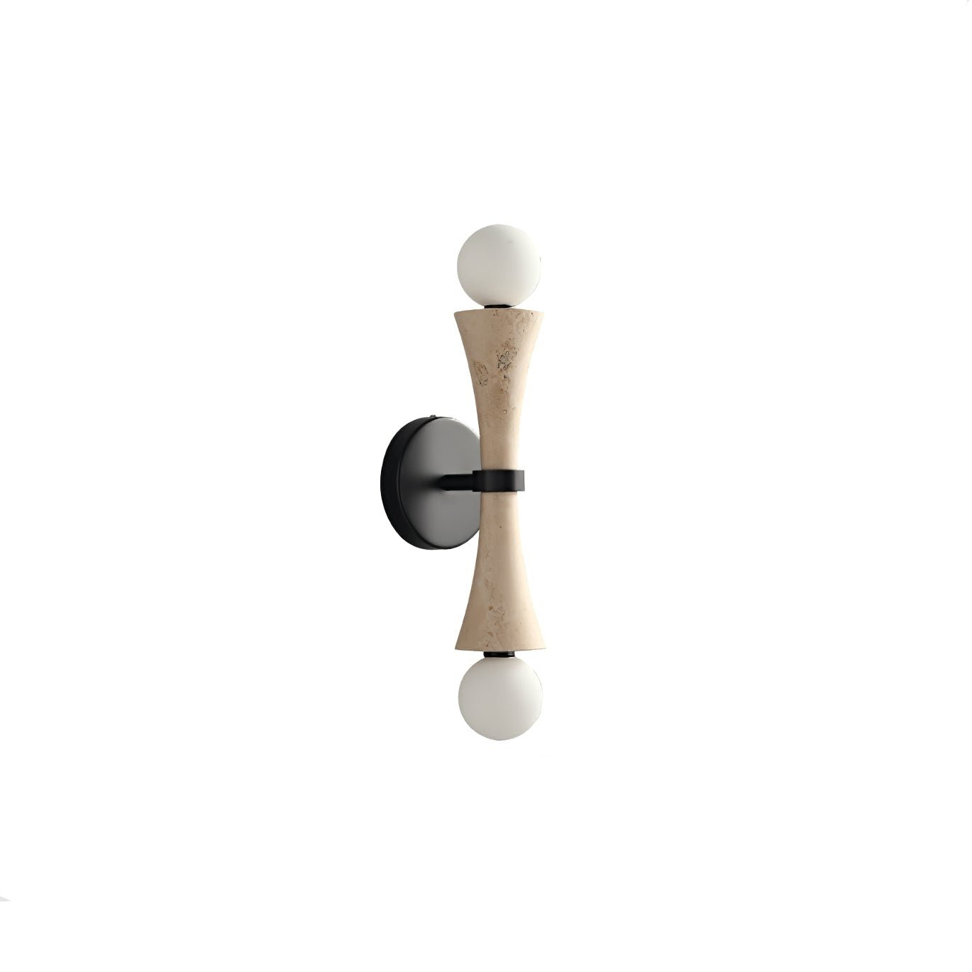 Travertine Sculpture Wall Light
