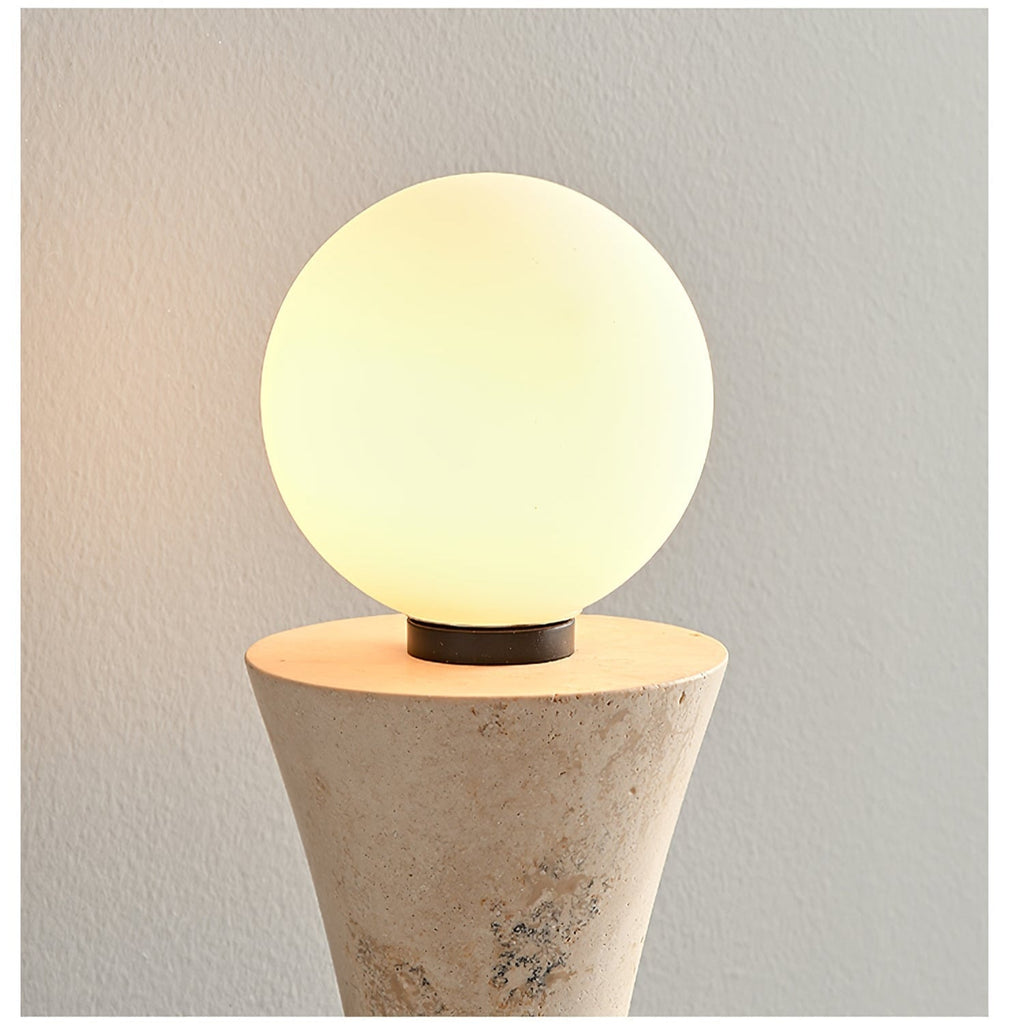 Travertine Sculpture Wall Light