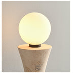 Travertine Sculpture Wall Light