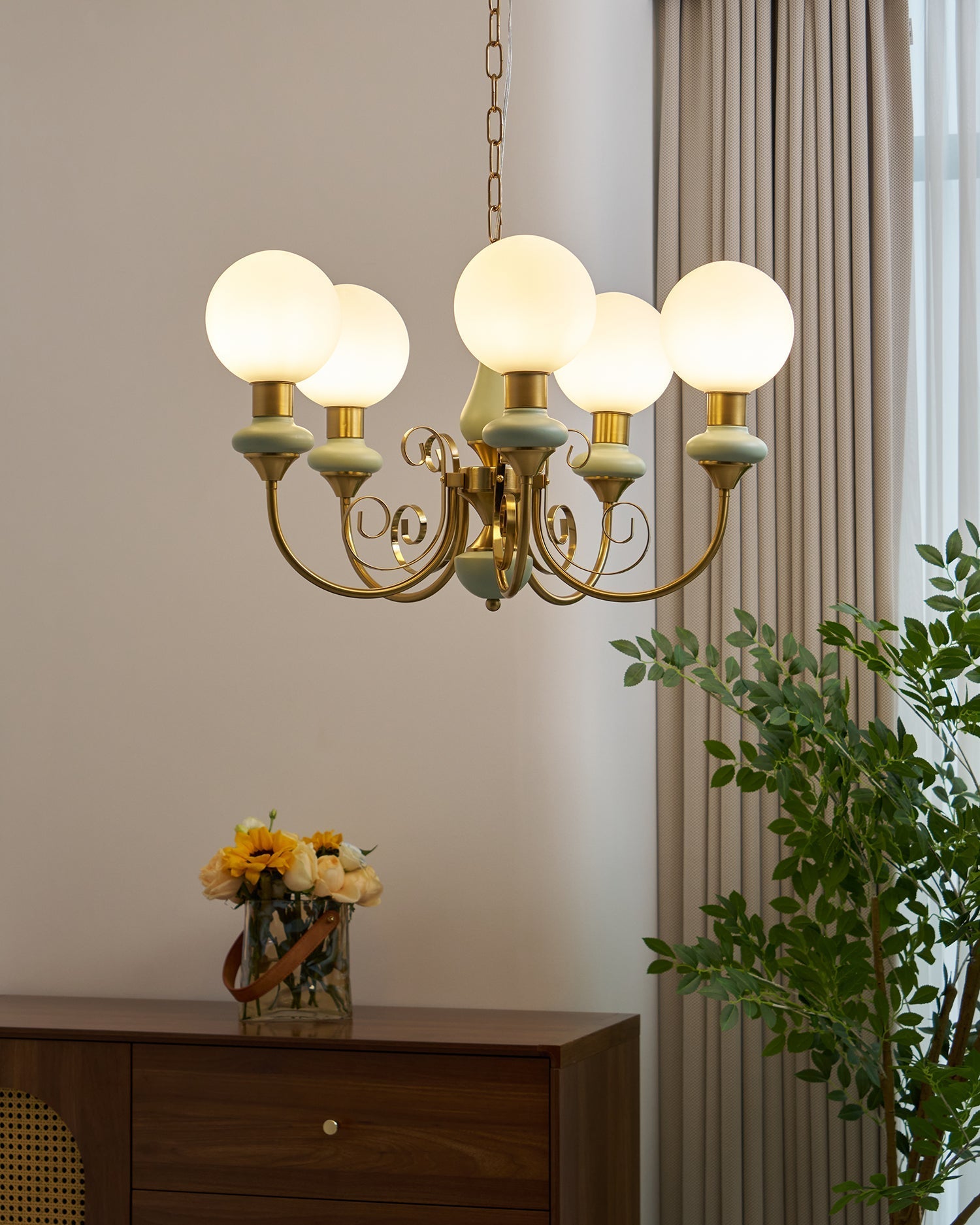 Aurelia Bubble Glass Chandelier