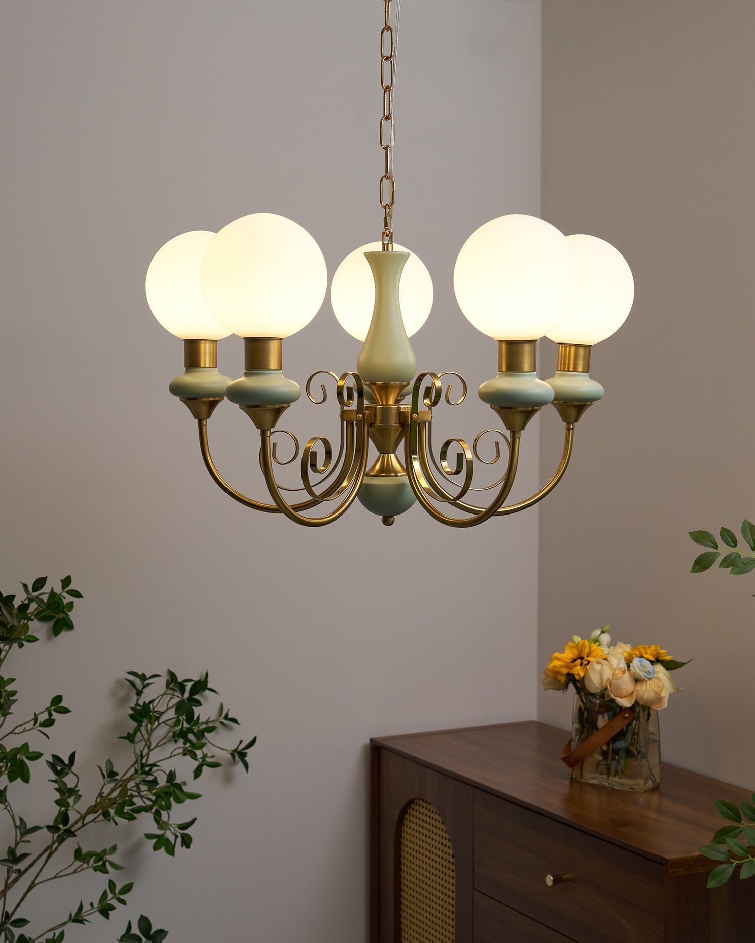 Aurelia Bubble Glass Chandelier